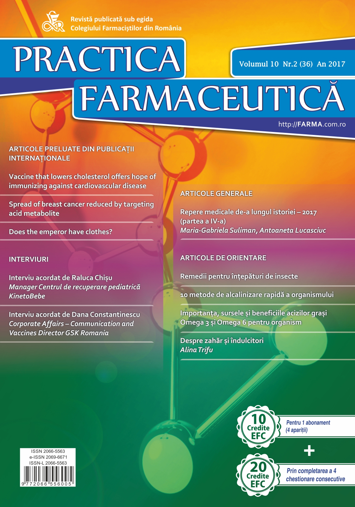 Revista Practica Farmaceutica, Vol. X, No. 2 (36), 2017
