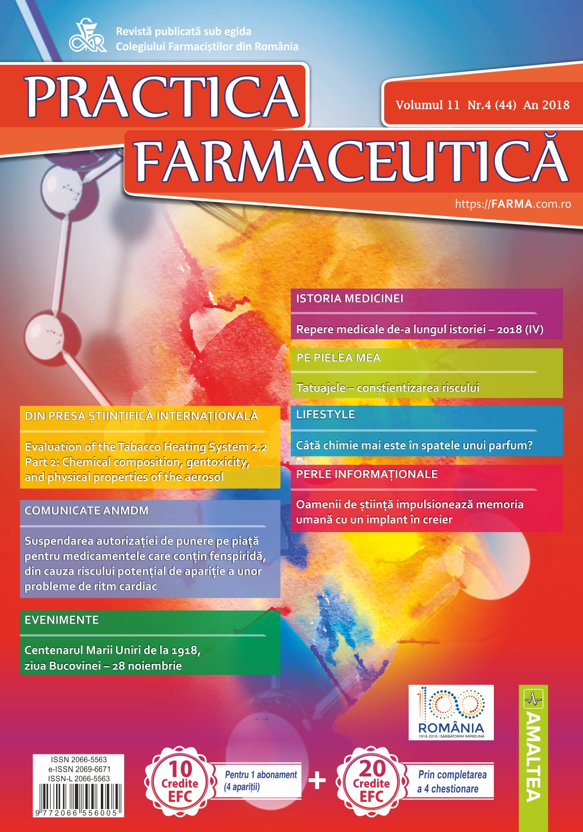 Revista Practica Farmaceutica, Vol. XI, No. 4 (44), 2018