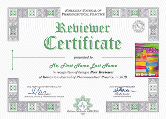 Reviewer Certificate