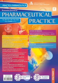 Romanian Journal of Pharmaceutical Practic | Vol. XIII, No. 1 (50), 2020
