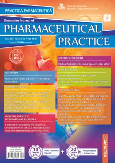 Romanian Journal of Pharmaceutical Practice | Vol. XIII, No. 2 (51), 2020