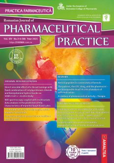 Romanian Journal of Pharmaceutical Practice | Vol. XIV, No. 3-4 (58), 2021