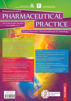 Romanian Journal of Pharmaceutical Practice | Vol. 16, No. 3-4 (64), 2023